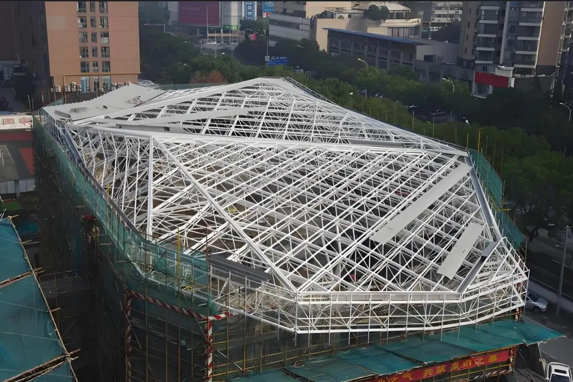 煤棚网架工程优选江苏八方钢构集团，专业施工制造，助力能源企业高效储煤